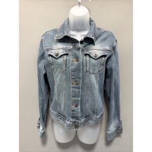 Riders Copper Collection Denim Jacket Women M Trucker Cropped Boyfriend